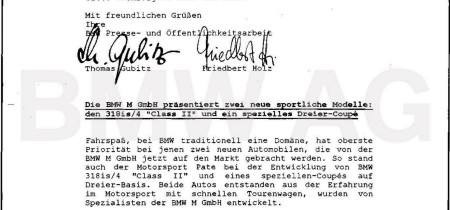 Homologationsmodell BMW Class II Fotos