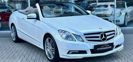 Mercedes-Benz E 350 CGI BlueEfficiency AMG Line (207.459) Cabrio Designo Diamantweiss metallic 306PS V6 Fotos