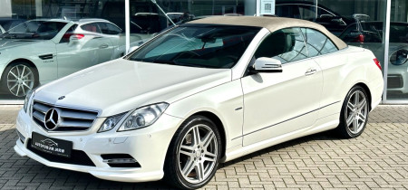 Mercedes-Benz E 350 CGI BlueEfficiency AMG Line (207.459) Cabrio Designo Diamantweiss metallic 306PS V6 Fotos