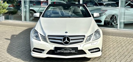 Mercedes-Benz E 350 CGI BlueEfficiency AMG Line (207.459) Cabrio Designo Diamantweiss metallic 306PS V6 Fotos