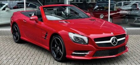 Mercedes-Benz SL 350 AMG Line Roadster Feueropal rot 16000km 2012 Fotos