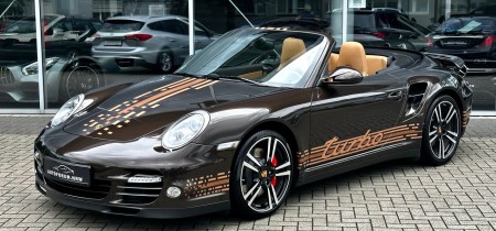 Porsche 997 Mk2 Turbo Cabrio 500PS 2010 Approved Garantie macadamia braun metallic Fotos