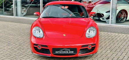Porsche Cayman Coupé 987c indischrot 245PS Aus erster Hand 44214km 2007 Scheckheft Fotos